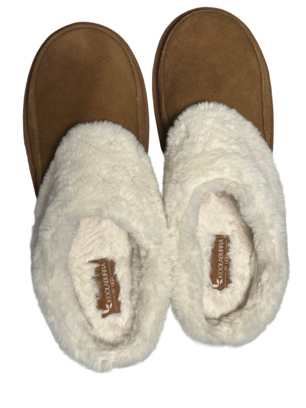 Koolaburra by UGG Tizzey Suede Platform Slippers with Cream Shearling NWOT - Picture 2 of 7